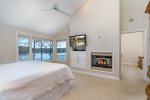 King master bedroom with HDTV